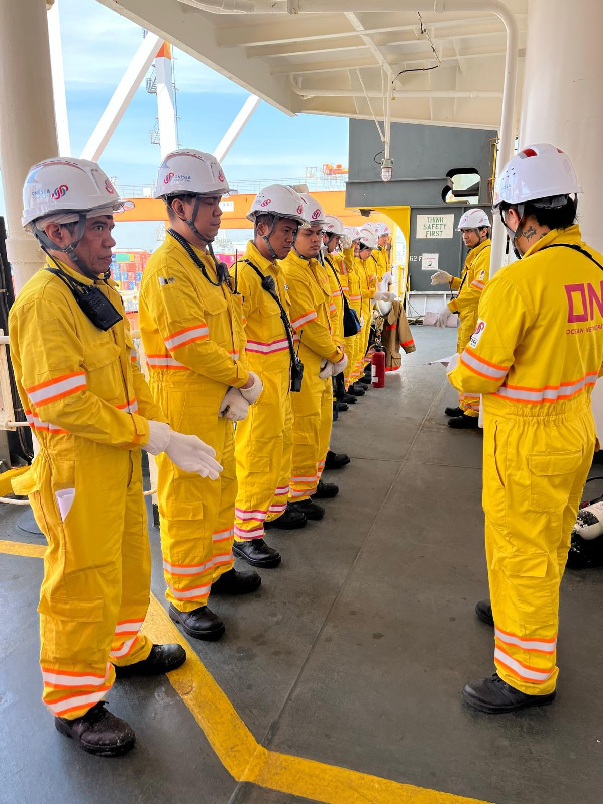 ONESEA Solutions officer on the bridge